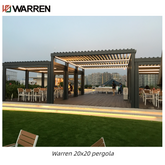 Warren 20x20 waterproof pergola with outdoor garden gazebo